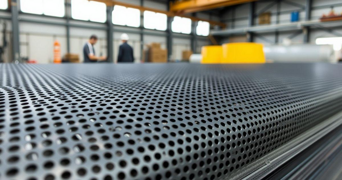 Chapa perfurada em aço carbono: descubra suas aplicações e vantagens